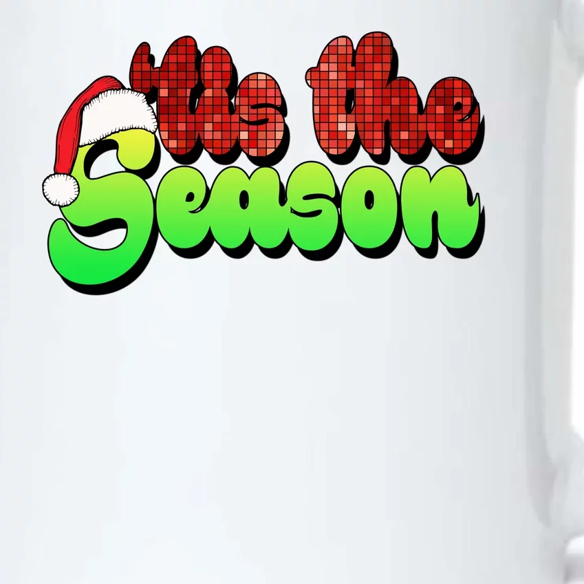 Tis The Season Santa Christmas Lover Retro Black Color Changing Mug