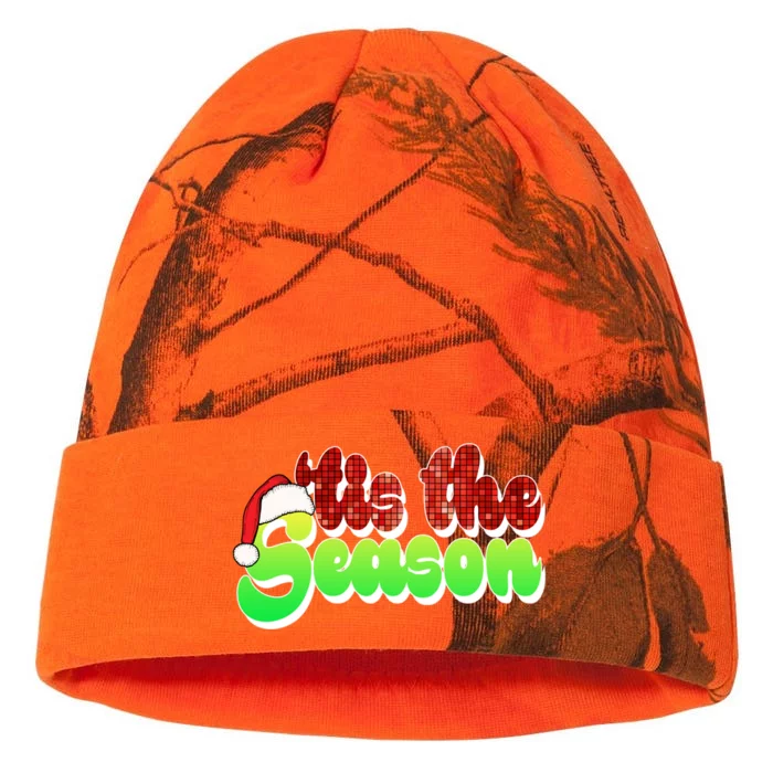 Tis The Season Santa Christmas Lover Retro Kati - 12in Camo Beanie