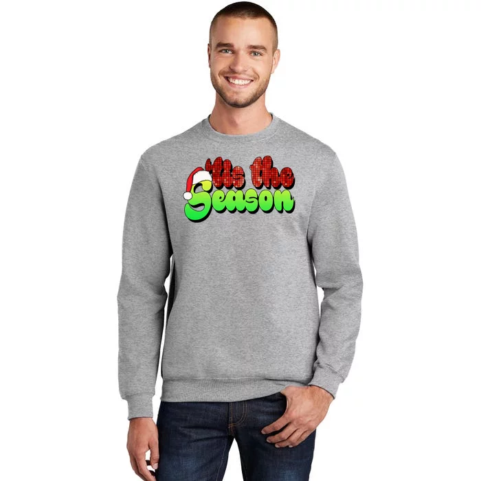 Tis The Season Santa Christmas Lover Retro Sweatshirt