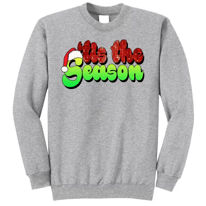 Tis The Season Santa Christmas Lover Retro Sweatshirt