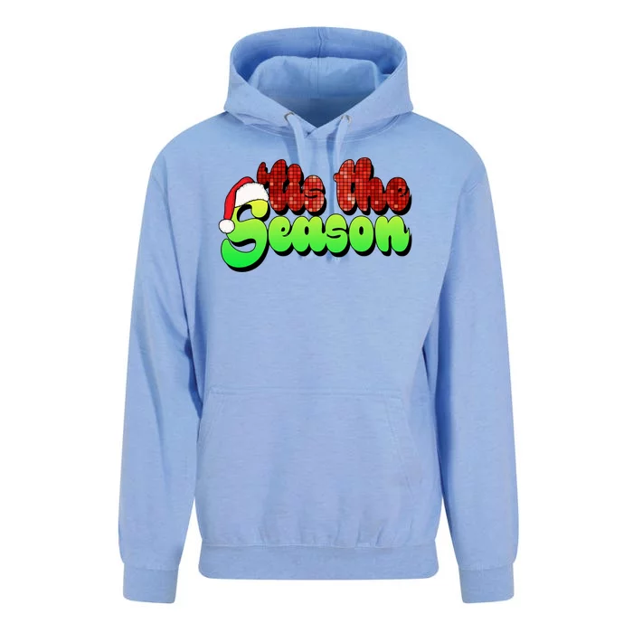 Tis The Season Santa Christmas Lover Retro Unisex Surf Hoodie