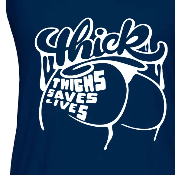 Thick Thighs Save Lives Gym Workout Thick Thighs Ladies Essential Flowy Tank