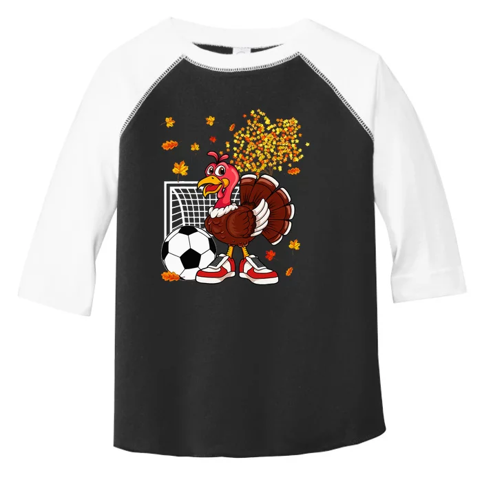 Thanksgiving Turkey Soccer Fanatic Toddler Fine Jersey T-Shirt