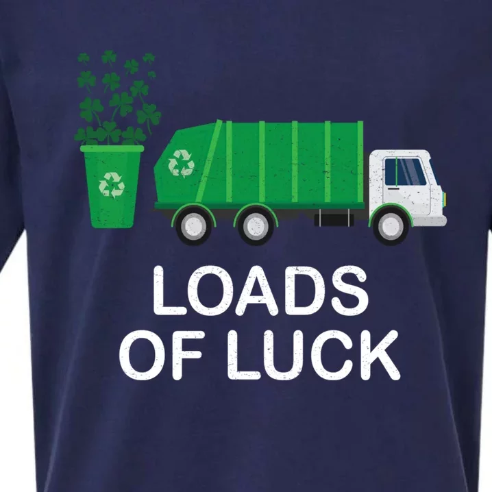 Trash Truck St Patrick's Tees Loads Of Luck Gift Sueded Cloud Jersey T-Shirt