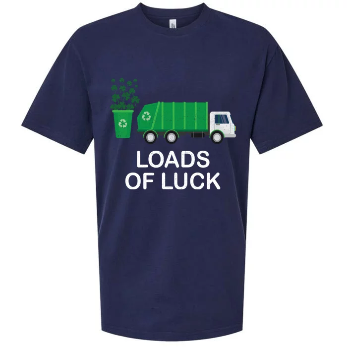 Trash Truck St Patrick's Tees Loads Of Luck Gift Sueded Cloud Jersey T-Shirt