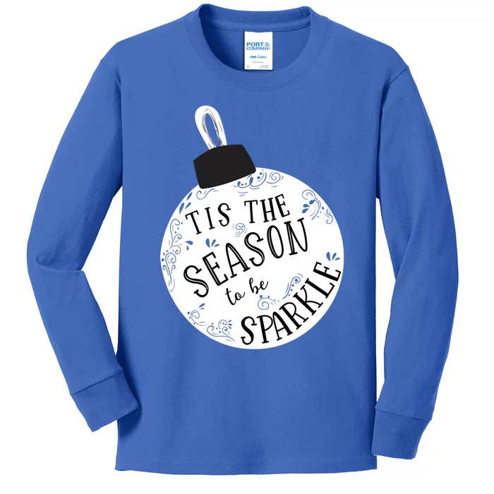 Tis The Season To Holiday Cute Fun Ornat Gift Kids Long Sleeve Shirt