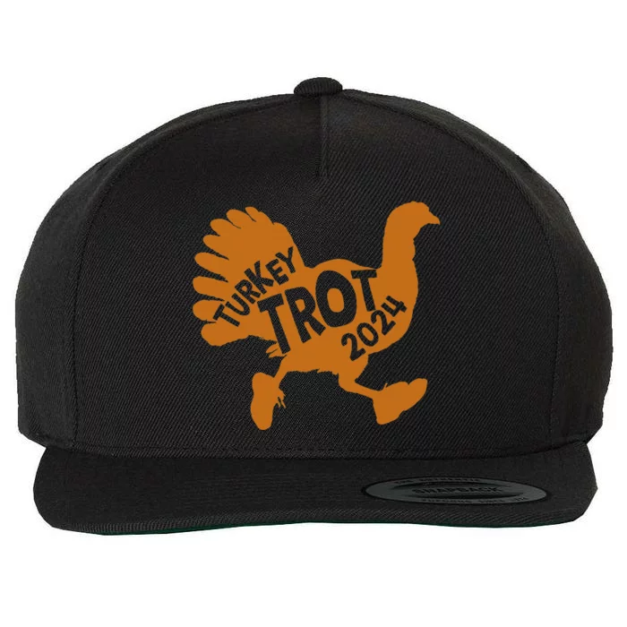 Turkey Trot Squad 2024 Funny Thanksgiving Day Run Matching Wool Snapback Cap