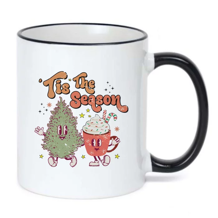 Tis The Season Christmas Black Color Changing Mug