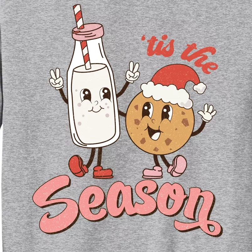 Tis The Season Christmas Santa Cookie Tall Sweatshirt