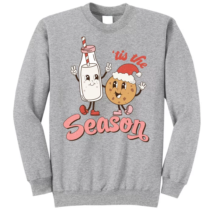 Tis The Season Christmas Santa Cookie Tall Sweatshirt