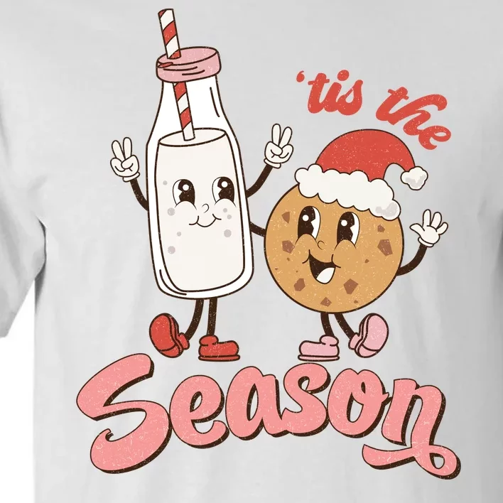 Tis The Season Christmas Santa Cookie Tall T-Shirt