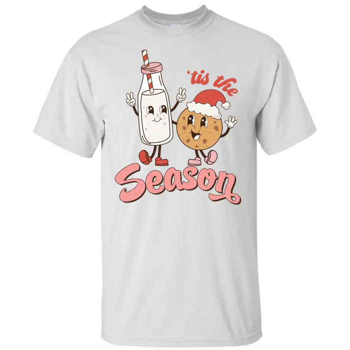 Tis The Season Christmas Santa Cookie Tall T-Shirt