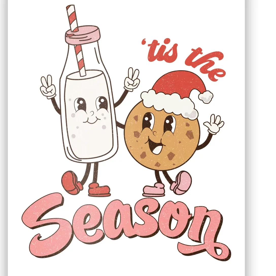 Tis The Season Christmas Santa Cookie Poster