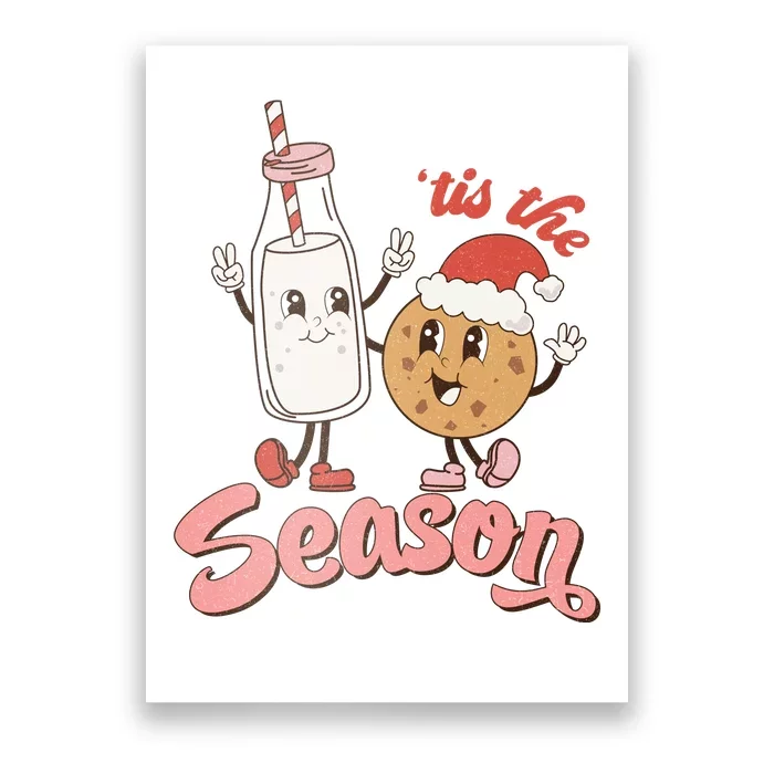 Tis The Season Christmas Santa Cookie Poster