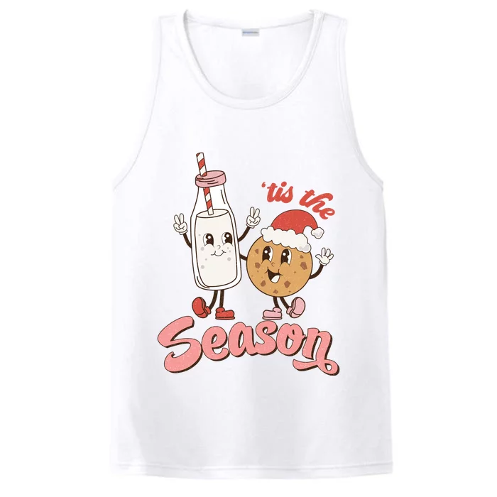 Tis The Season Christmas Santa Cookie Performance Tank