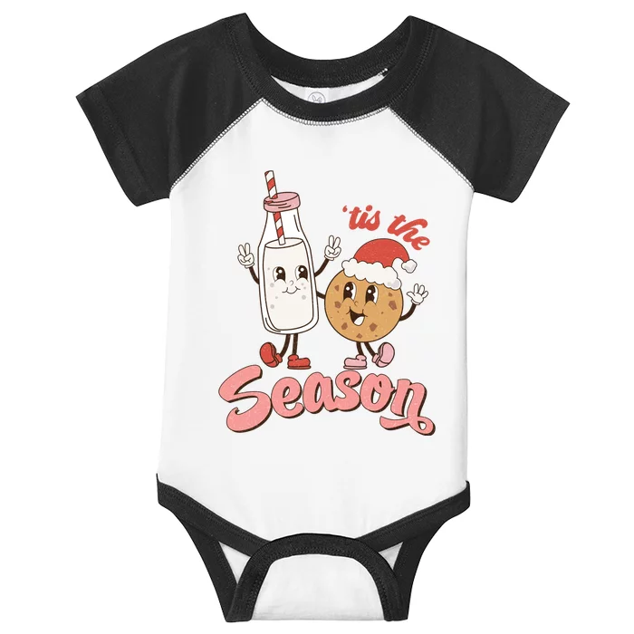 Tis The Season Christmas Santa Cookie Infant Baby Jersey Bodysuit