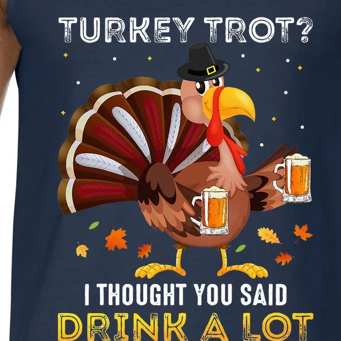 Turkey Trot Squad Running Drinking Matching Thanksgiving Comfort Colors® Tank Top