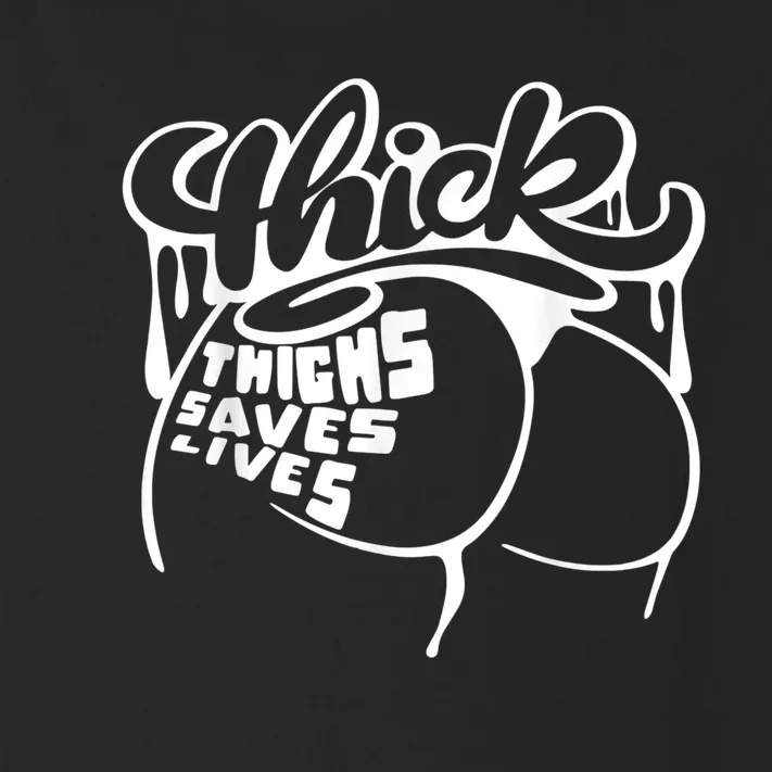 Thick Thighs Save Lives Tee Gym Workout Thick Thighs Toddler Long Sleeve Shirt