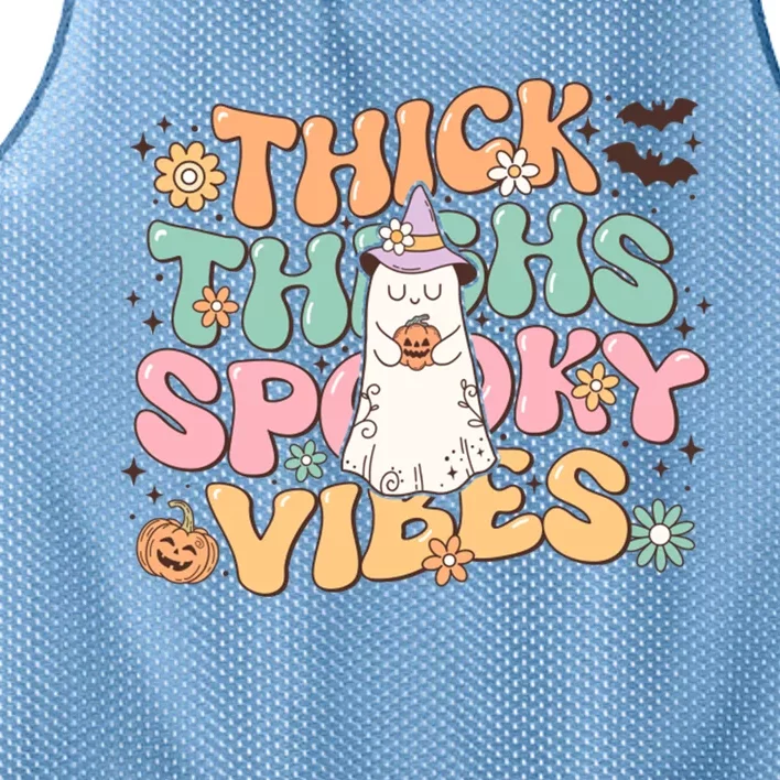 Thick Thighs Spooky Mesh Reversible Basketball Jersey Tank