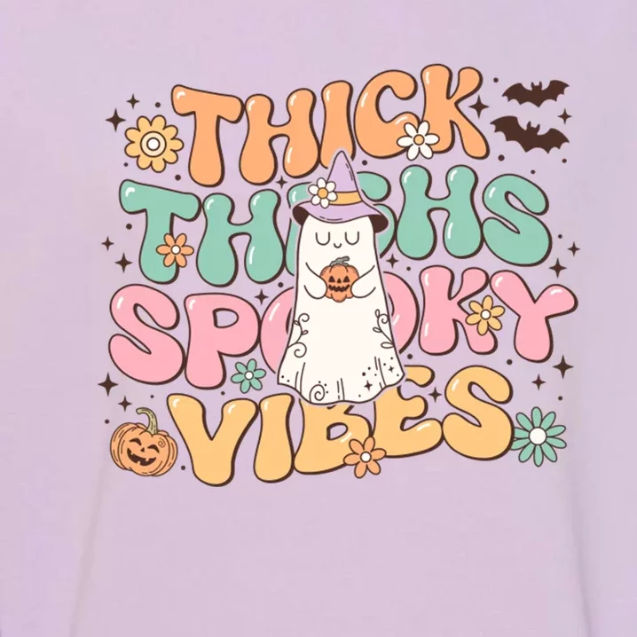 Thick Thighs Spooky Garment-Dyed Sweatshirt