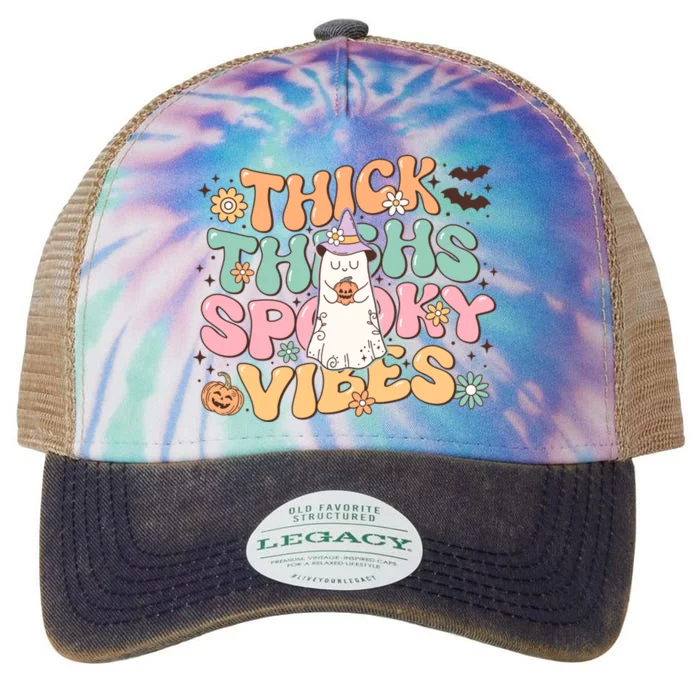 Thick Thighs Spooky Legacy Tie Dye Trucker Hat