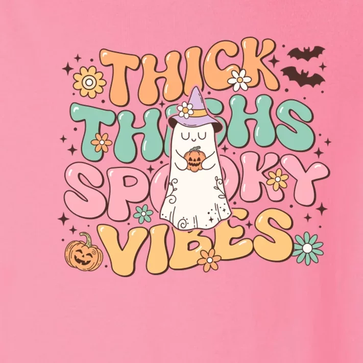 Thick Thighs Spooky Toddler Long Sleeve Shirt