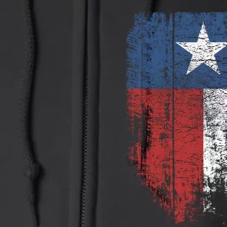 Texas T shirt | Distressed Texas State Flag Full Zip Hoodie