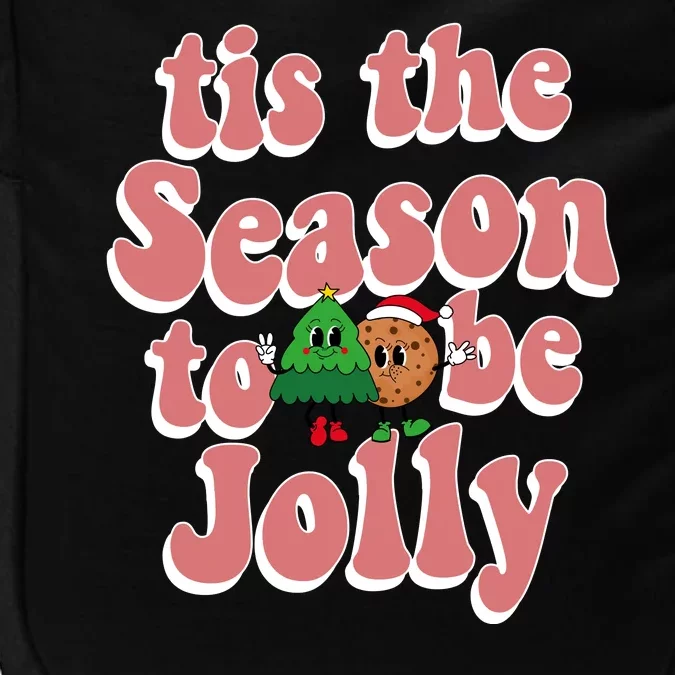 Tis The Season To Be Jolly Cookie Tree Christmas Retro Impact Tech Backpack