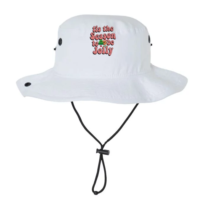 Tis The Season To Be Jolly Cookie Tree Christmas Retro Legacy Cool Fit Booney Bucket Hat