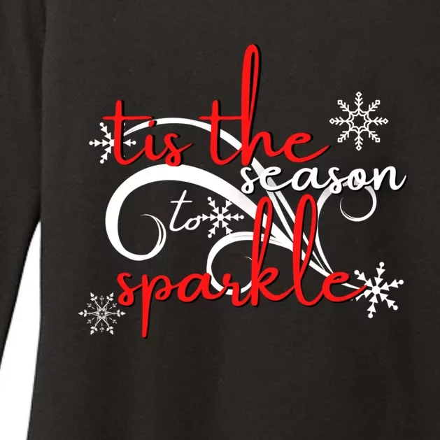 Tis The Season To Novelty Sarcastic Gift Idea Funny Gift Womens CVC Long Sleeve Shirt