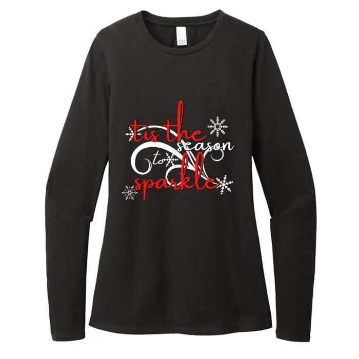 Tis The Season To Novelty Sarcastic Gift Idea Funny Gift Womens CVC Long Sleeve Shirt