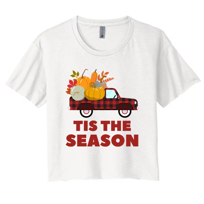 Tis The Season Women's Crop Top Tee