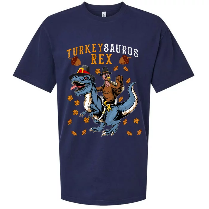 Thanksgiving Turkey Saurus Tfunny Giftrex Boys Dinosaur Costume Cute Gift Sueded Cloud Jersey T-Shirt