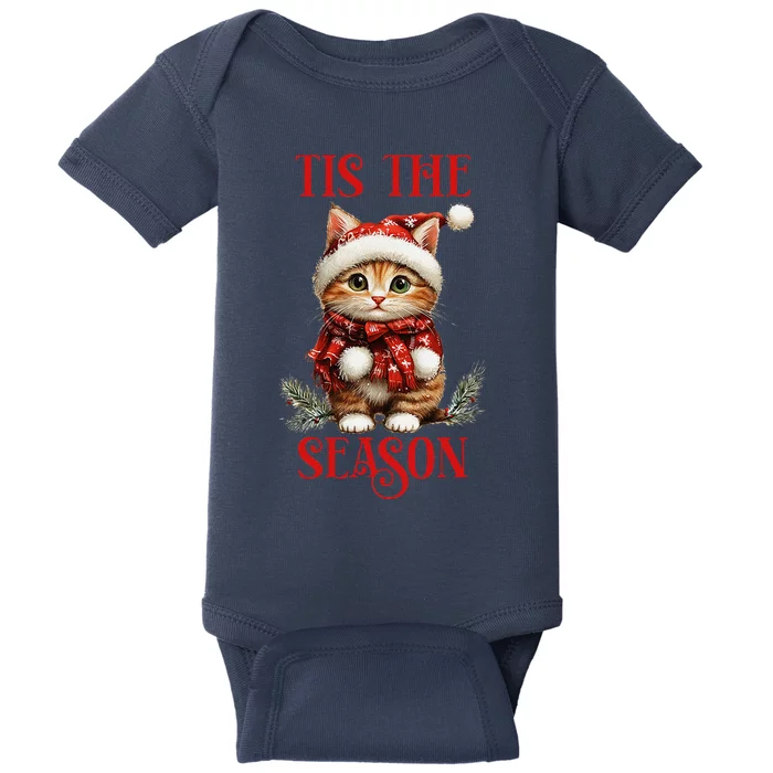 Tis The Season Cat Baby Bodysuit