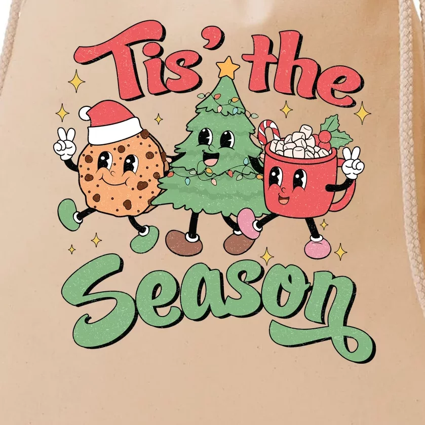 Tis The Season Christmas Holiday Festive Drawstring Bag