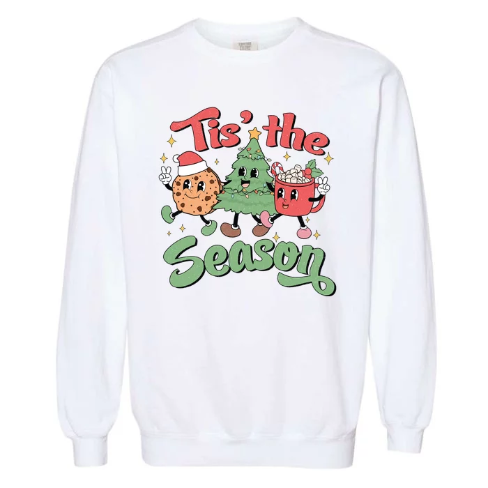 Tis The Season Christmas Holiday Festive Garment-Dyed Sweatshirt