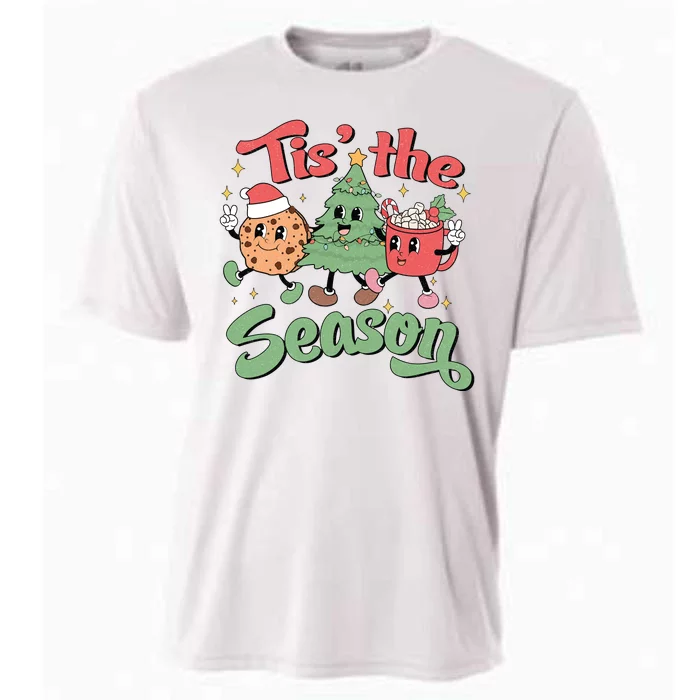 Tis The Season Christmas Holiday Festive Cooling Performance Crew T-Shirt