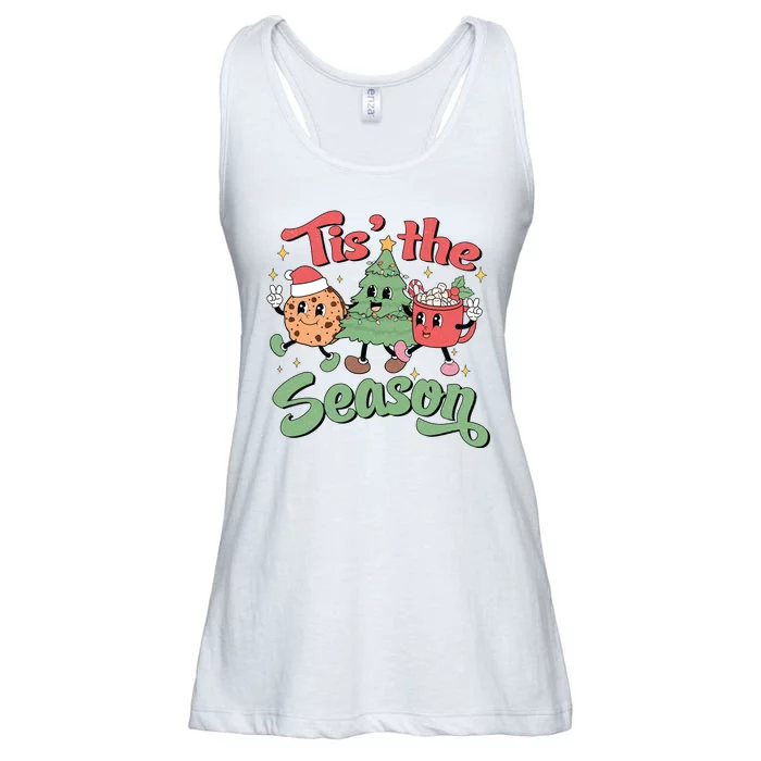 Tis The Season Christmas Holiday Festive Ladies Essential Flowy Tank