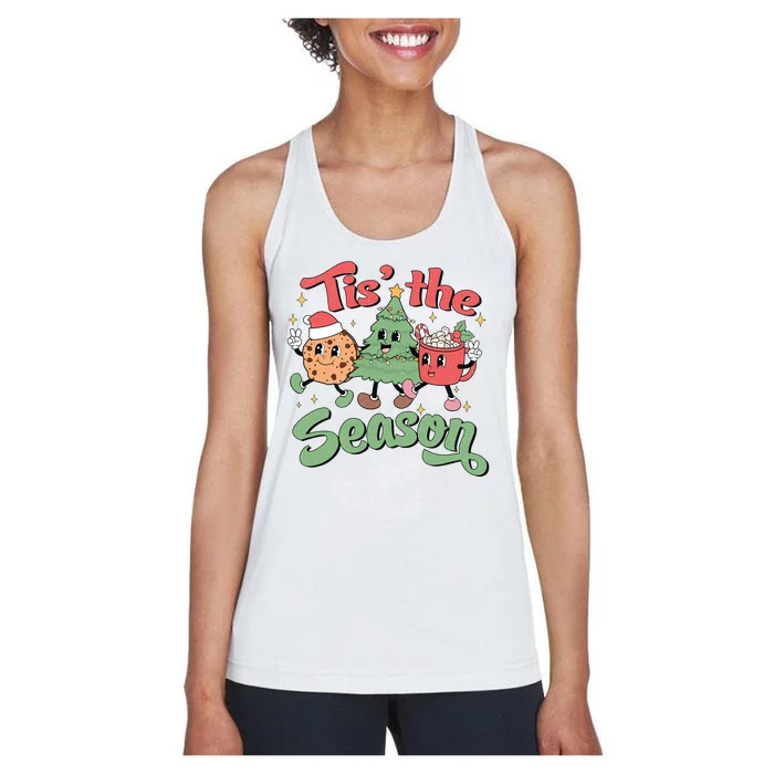 Tis The Season Christmas Holiday Festive Women's Racerback Tank