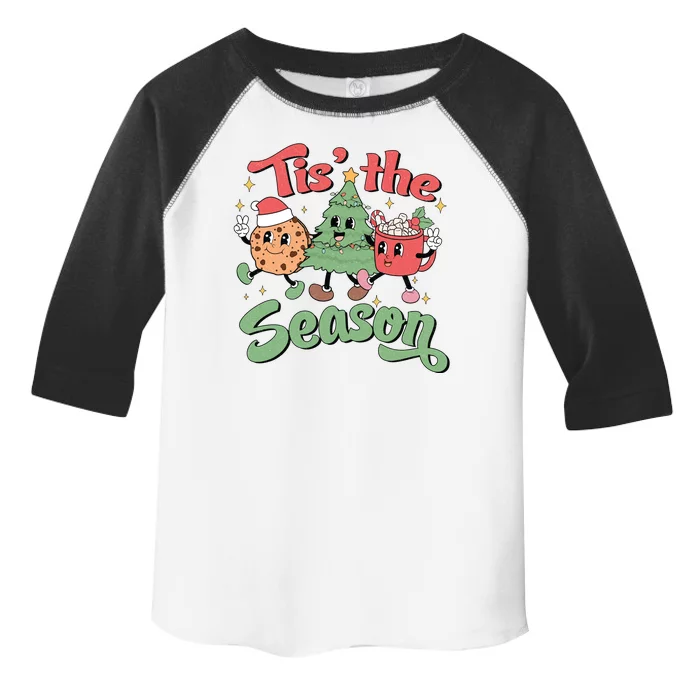 Tis The Season Christmas Holiday Festive Toddler Fine Jersey T-Shirt