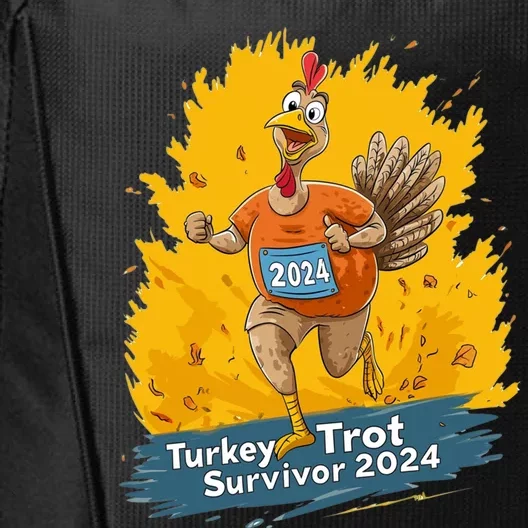 Turkey Trot Survivor 2024 Funny Thanksgiving Jog Run Race Funny Gift City Backpack