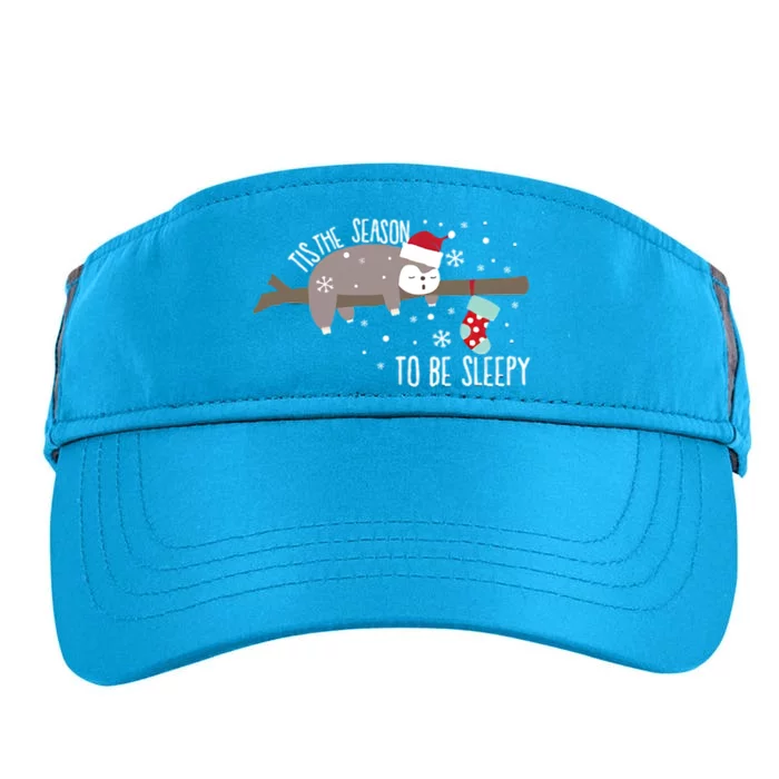 Tis The Season To Be Sleepy Sloth Adult Drive Performance Visor