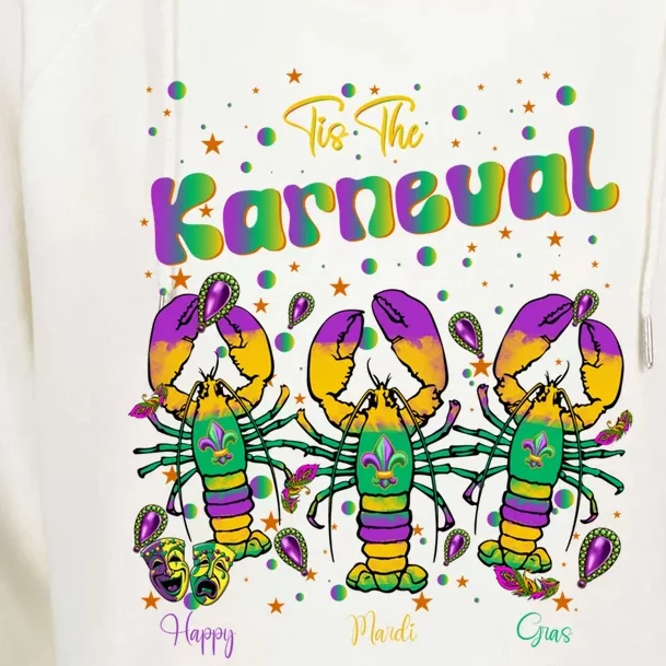 Tis The Season For Crawfish Mardi Gras Carnaval Meaningful Gift Womens Funnel Neck Pullover Hood