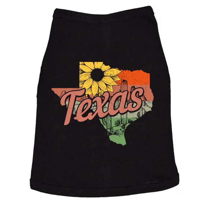 Texas Tx State Map Pride Vintage Doggie Tank