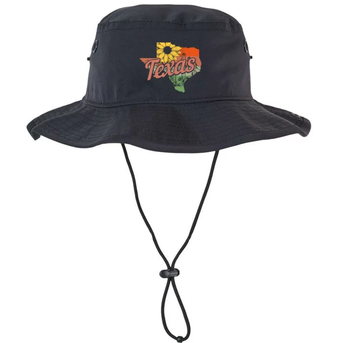 Texas Tx State Map Pride Vintage Legacy Cool Fit Booney Bucket Hat