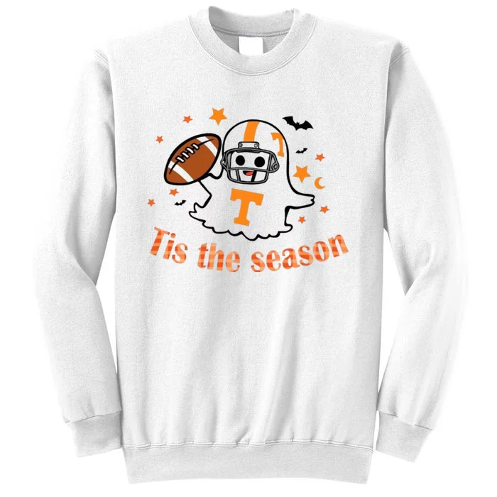 Tis The Season Halloween Football Ghost Tennessee Football Sweatshirt