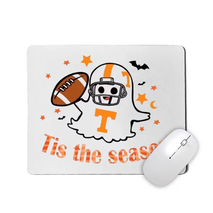 Tis The Season Halloween Football Ghost Tennessee Football Mousepad