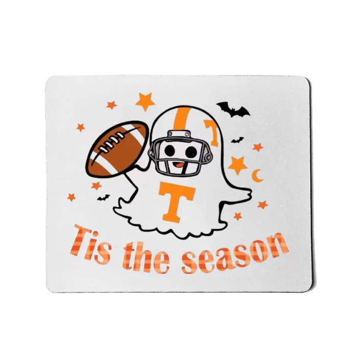 Tis The Season Halloween Football Ghost Tennessee Football Mousepad