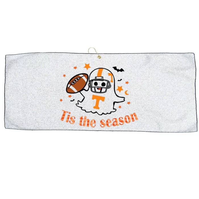 Tis The Season Halloween Football Ghost Tennessee Football Large Microfiber Waffle Golf Towel