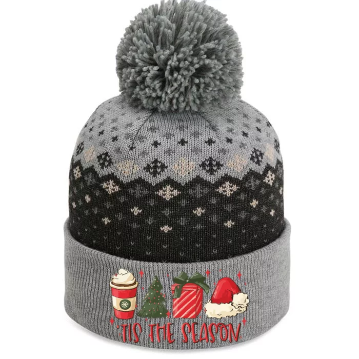 Tis The Season Christmas Coffee Lover Santa Claus Xmas Gifts The Baniff Cuffed Pom Beanie